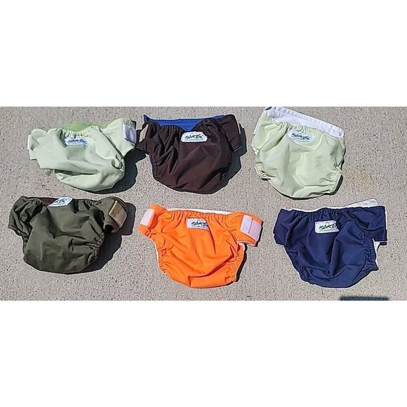 Lot Of 6 Cloth Diapers, KCK cloth DIAPERS- INSERTS Not INCLUDED NEW KAYLAS CLOTH